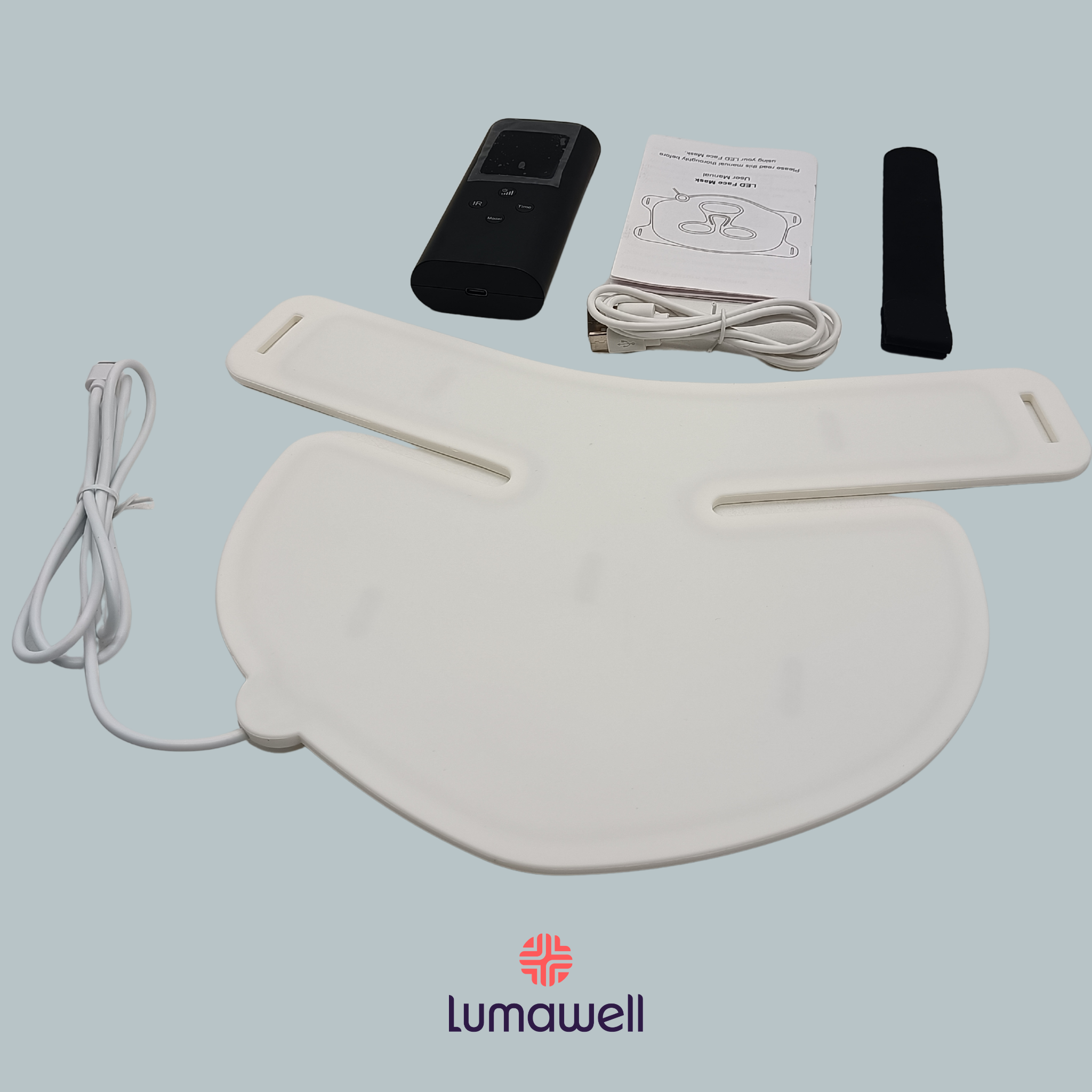LUMA008 Red Light Therapy Face Mask – LED Anti-Aging Skin Rejuvenation Mask (630nm Red Light, 120 LEDs)