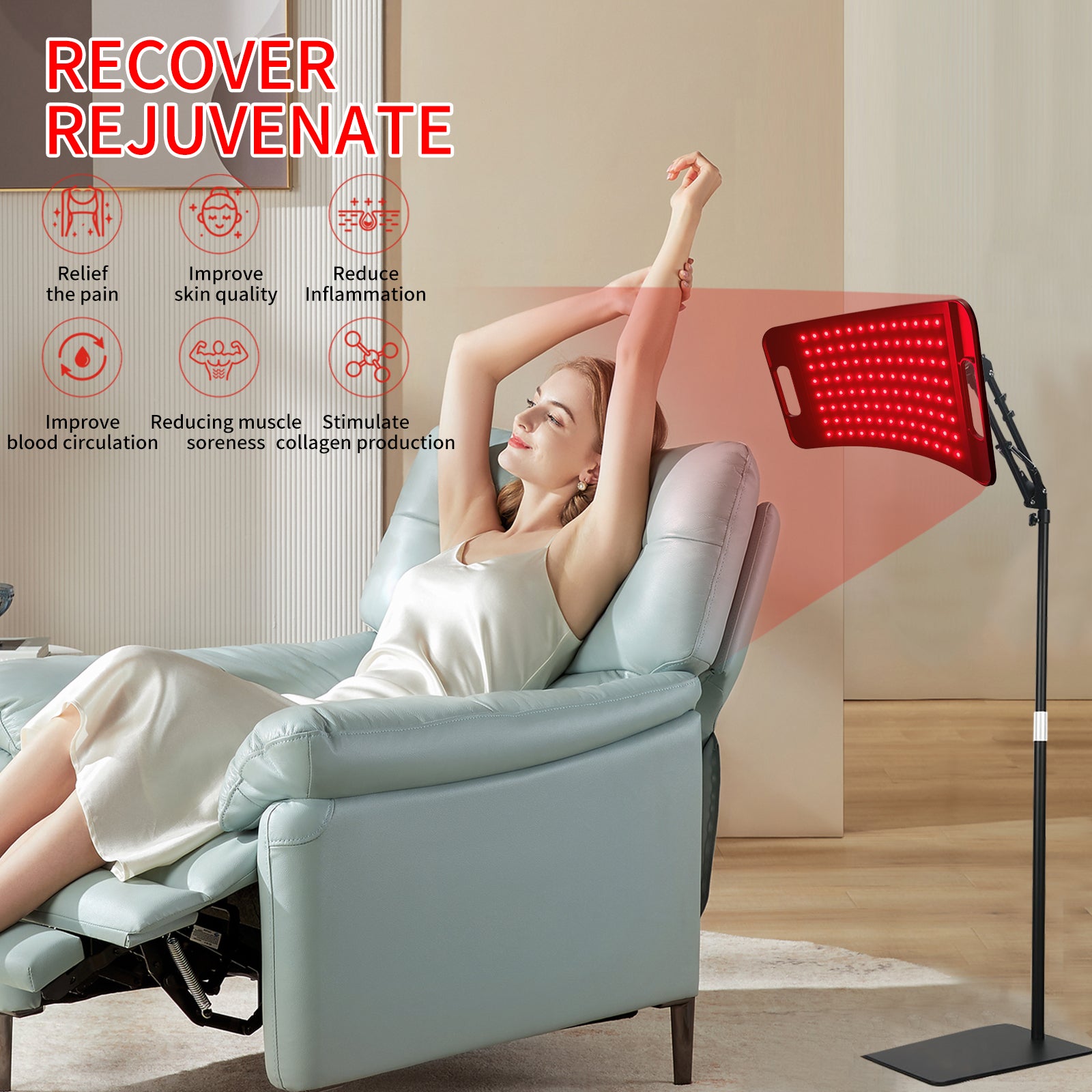 LUMA-24 Red & Near-Infrared Light Therapy Panel | 660nm & 850nm Dual Wavelength LED Device