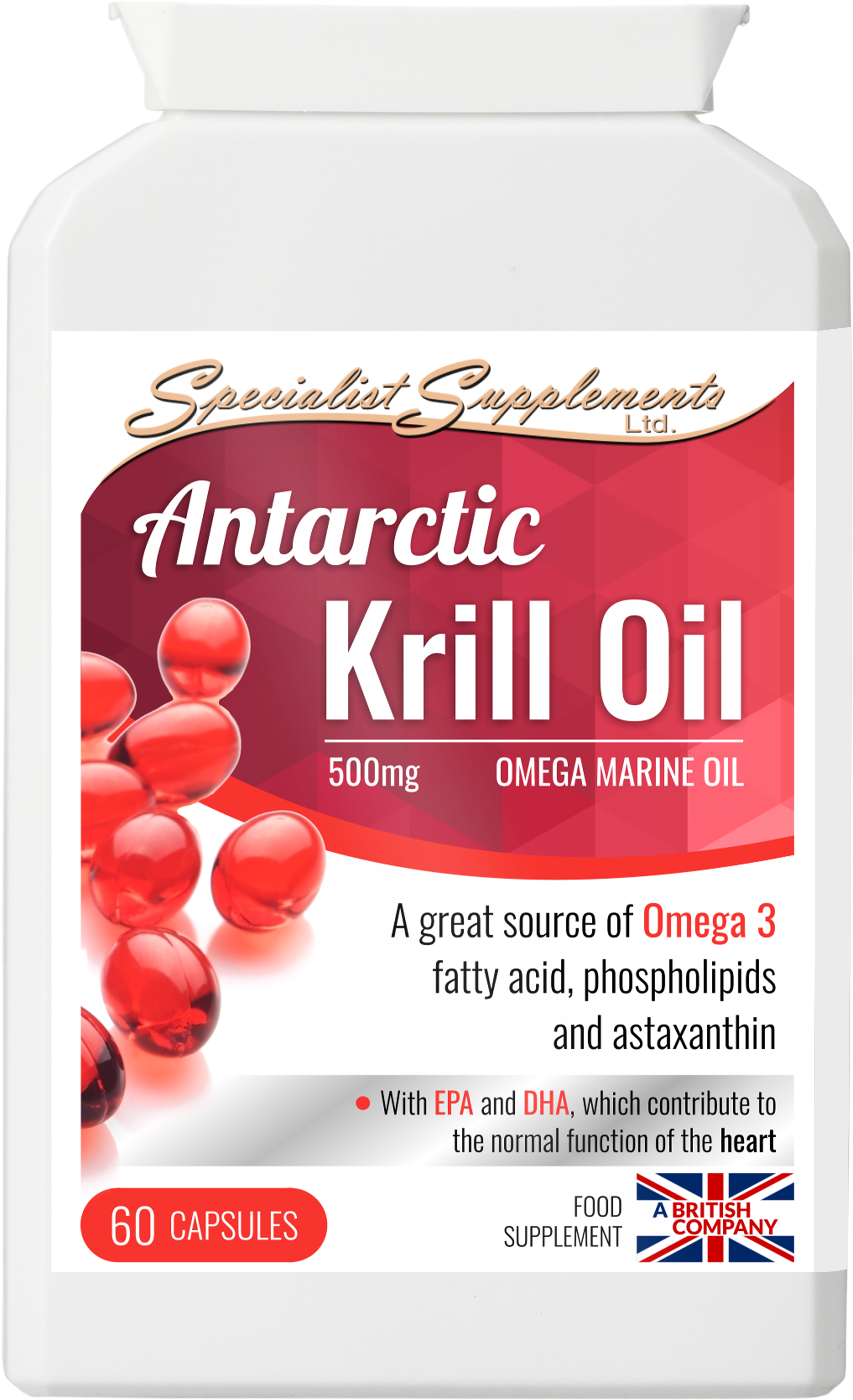 Antarctic Krill oil capsules - 500mg: