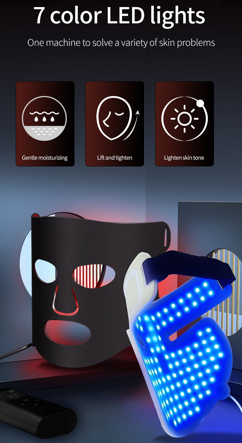 LUMA008 Red Light Therapy Face Mask – LED Anti-Aging Skin Rejuvenation Mask (630nm Red Light, 120 LEDs)